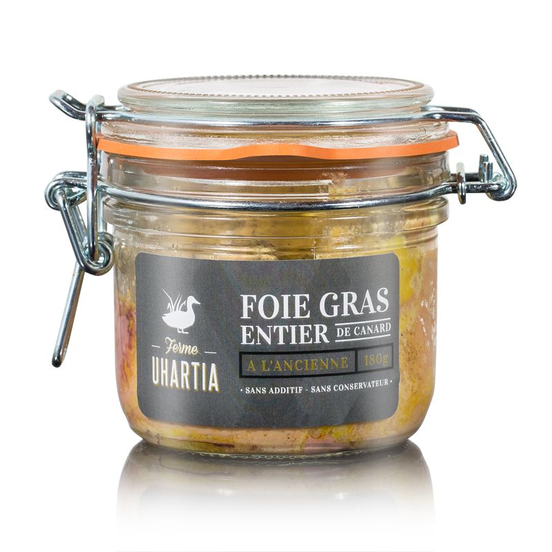 Achat de Foie gras Entier de canard à l'ancienne à partir de 24,90 € de la  Ferme Uhartia